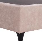 ΚΡΕΒΑΤΙ HM648.22 DOLORES, ΜΠΕΖ ΥΦΑΣΜΑ τ.NUBUCK, 120x200 εκ.