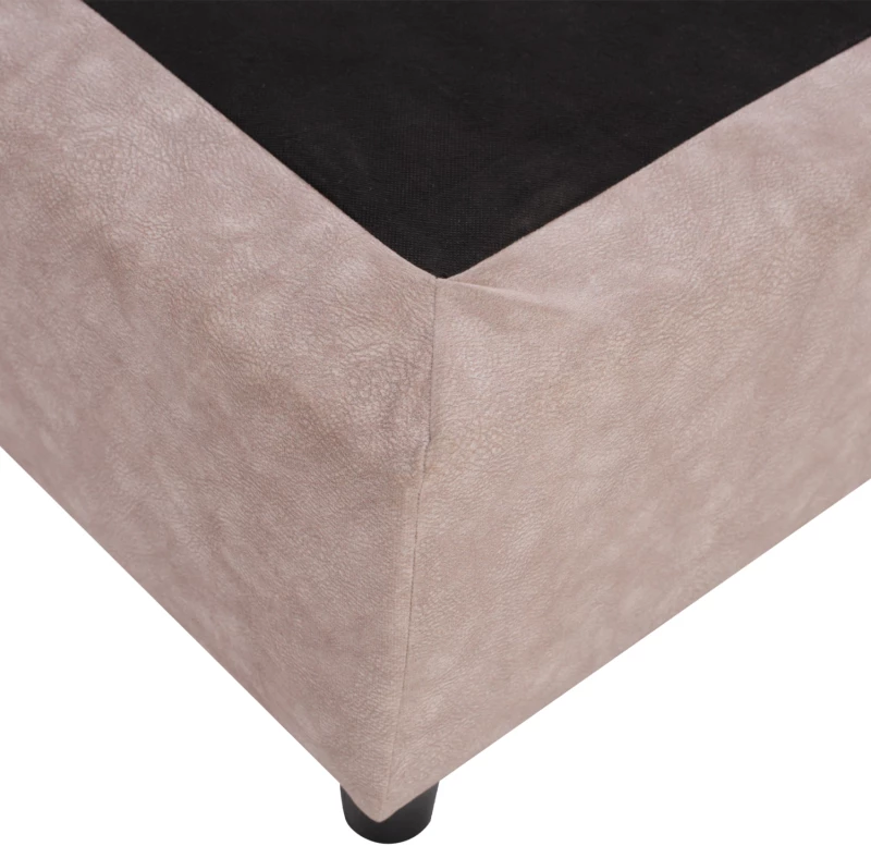ΚΡΕΒΑΤΙ HM648.22 DOLORES, ΜΠΕΖ ΥΦΑΣΜΑ τ.NUBUCK, 120x200 εκ.