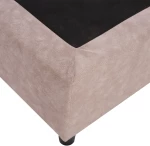 ΚΡΕΒΑΤΙ HM648.22 DOLORES, ΜΠΕΖ ΥΦΑΣΜΑ τ.NUBUCK, 120x200 εκ.