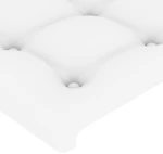 vidaXL Κεφαλάρια Κρεβατιού 2 τεμ. Λευκό 100x5x78/88 εκ.Συνθετικό Δέρμα