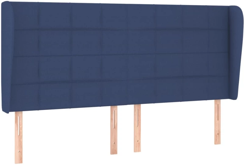 vidaXL Κεφαλάρι με Πτερύγια Μπλε 203x23x118/128 εκ. Υφασμάτινο