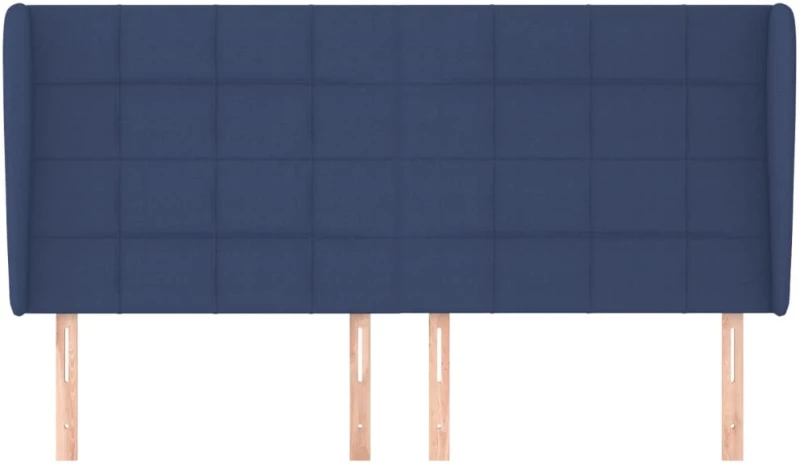 vidaXL Κεφαλάρι με Πτερύγια Μπλε 203x23x118/128 εκ. Υφασμάτινο