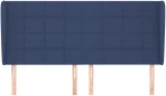 vidaXL Κεφαλάρι με Πτερύγια Μπλε 203x23x118/128 εκ. Υφασμάτινο