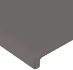 vidaXL Κεφαλάρι Κρεβατιού LED Γκρι 80x5x118/128 εκ