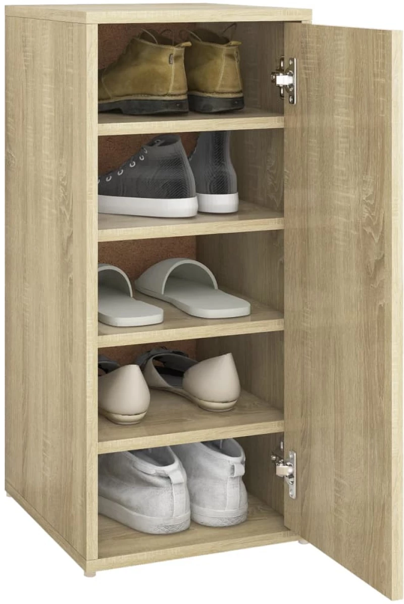 vidaXL Παπουτσοθήκη Sonoma Δρυς 32 x 35 x 70 εκ. από Μοριοσανίδα