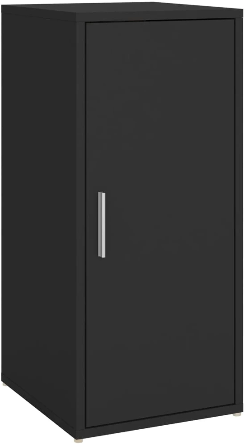vidaXL Παπουτσοθήκες 2 τεμ. Μαύρες 32 x 35 x 70 εκ. από Μοριοσανίδα