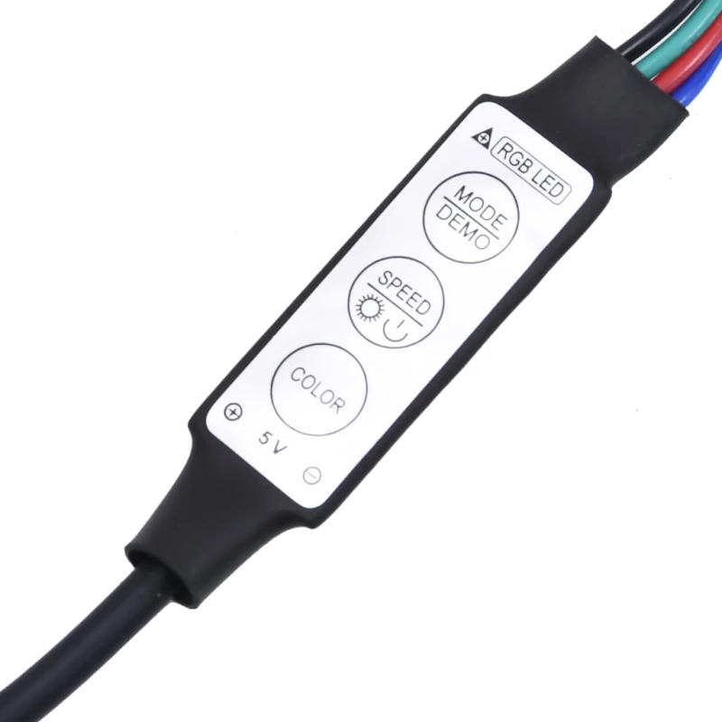 vidaXL Έπιπλο Τηλεόρασης με LED Λευκό 260 x 36,5 x 40 εκ.
