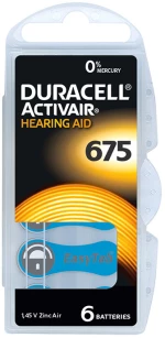 Duracell Activair Βαρηκοΐας DA675 (6τμχ)