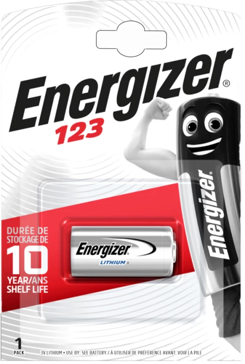 ENERGIZER μπαταρία λιθίου CR123A, 3V, 1τμχ