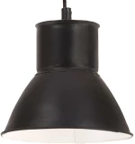 vidaXL Φωτιστικό Κρεμαστό Στρογγυλό 25 W Μαύρο 17 εκ. Ε27