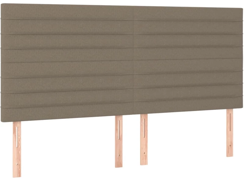 vidaXL Κρεβάτι Boxspring με Στρώμα Taupe 160x200 εκ. Υφασμάτινο