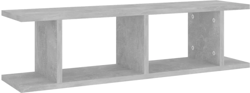 vidaXL Ραφιέρες Τοίχου 2 τεμ. Γκρι Σκυρ. 75x18x20 εκ. Επεξεργ. Ξύλο