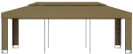 vidaXL Κιόσκι με Διπλή Οροφή Taupe 3 x 6 μ. 180 γρ/μ²