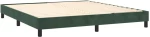 vidaXL Κρεβάτι Boxspring με Στρώμα & LED Σκ. Πράσινο 180x200εκ Βελούδο