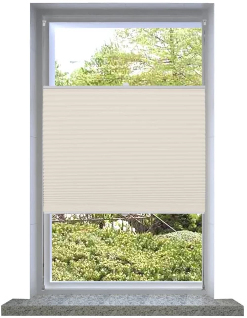 Πλισέ ρόλερ σκίασης 80x150cm Κρεμ