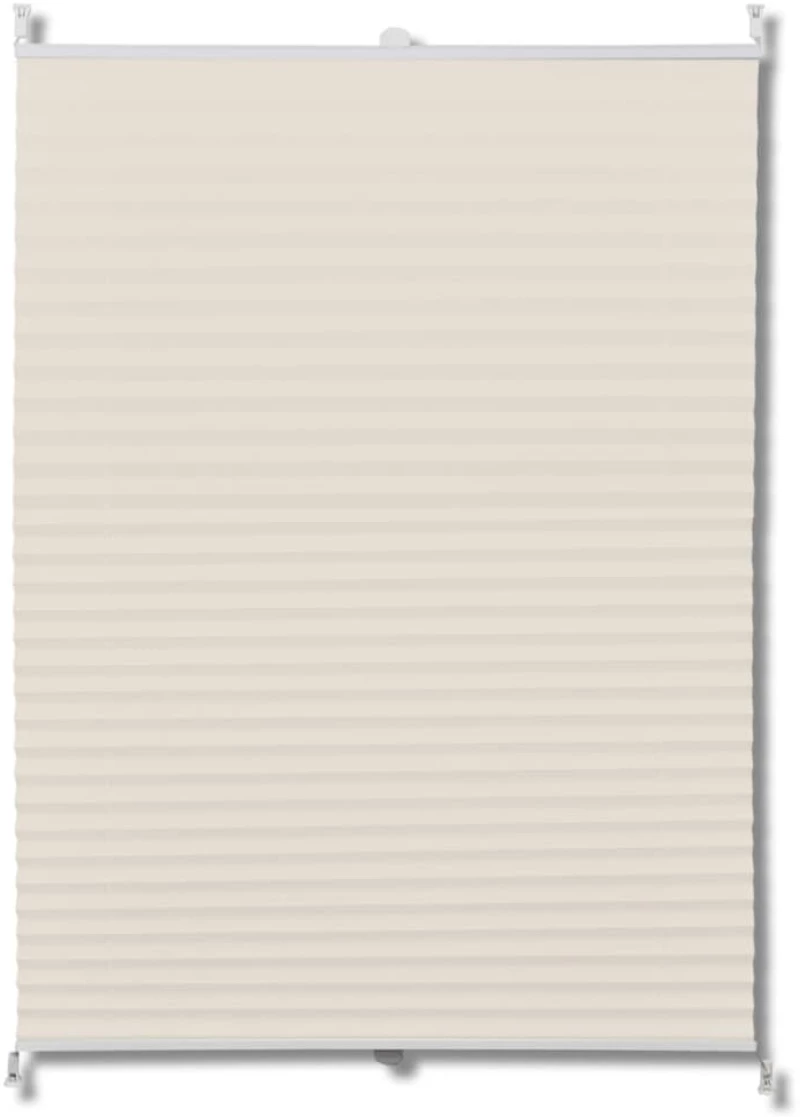 Πλισέ ρόλερ σκίασης 80x150cm Κρεμ