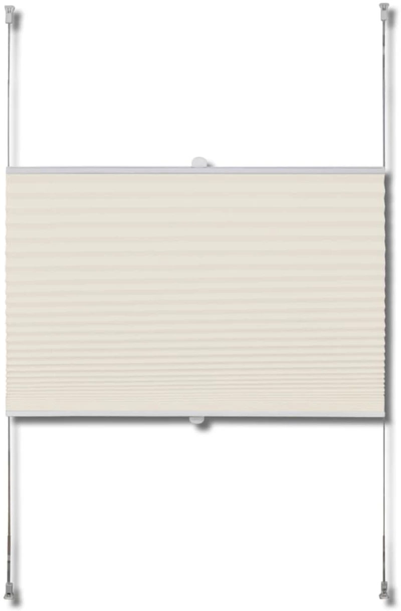 Πλισέ ρόλερ σκίασης 80x150cm Κρεμ