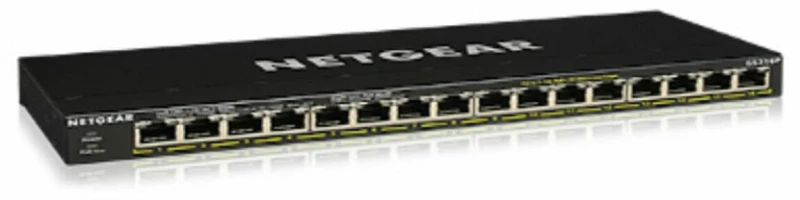 Διακόπτης Netgear GS316P-100EUS RJ-45x16 Μαύρο