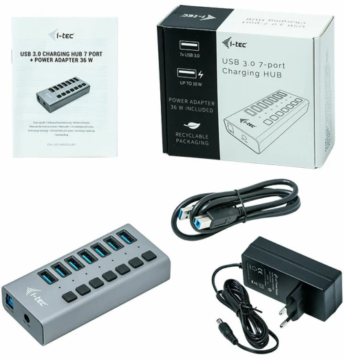 USB Hub i-Tec U3CHARGEHUB7