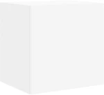 vidaXL Έπιπλο Τοίχου Τηλεόρασης με LED Λευκό 40,5x35x40 εκ.