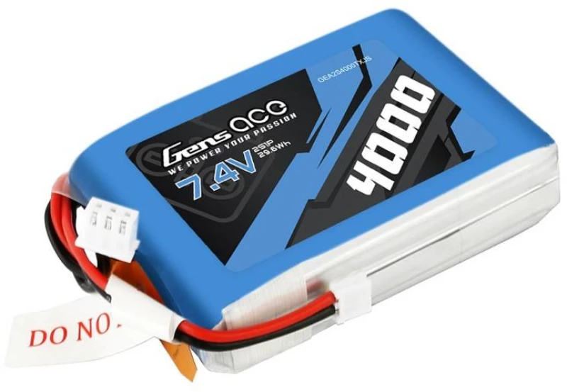 Gens Ace 4000mAh 7.4V 1C LiPo battery
