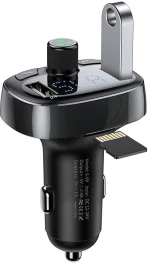 Transmitter FM Baseus T-typed S-09 Bluetooth (black)