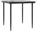 vidaXL Σετ Τραπεζαρίας Κήπου 3 τεμ. Αν. Γκρι Συνθ. Ρατάν με Μαξιλάρια
