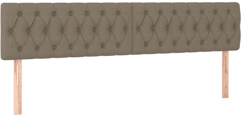 vidaXL Κρεβάτι Boxspring με Στρώμα Taupe 120x190 εκ. Υφασμάτινο