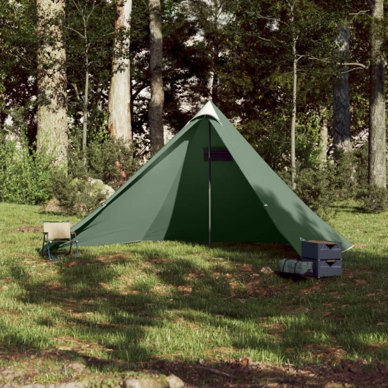 vidaXL Σκηνή Οικογενειακή Tipi 7 Ατόμων Αδιάβροχη Πράσινη