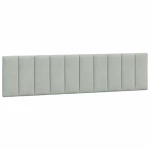 vidaXL Κρεβάτι με Στρώμα Ανοιχτό Γκρι 200x200 εκ. Βελούδινο