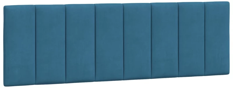vidaXL Κρεβάτι με Στρώμα Μπλε 160 x 200 εκ. Βελούδινος