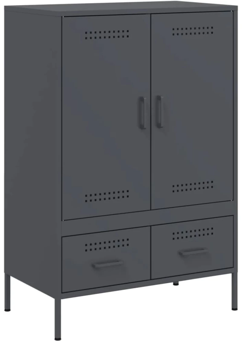 vidaXL Ντουλάπι Ανθρακί 68x39x101,5 εκ. από Χάλυβα