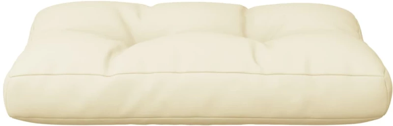vidaXL Μαξιλάρι Παλέτας Κρεμ 50 x 40 x 12 εκ. Υφασμάτινο