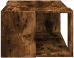 vidaXL Τραπεζάκι Σαλονιού Καπνιστή Δρυς 89,5x48x30 εκ. Επεξεργ. Ξύλο