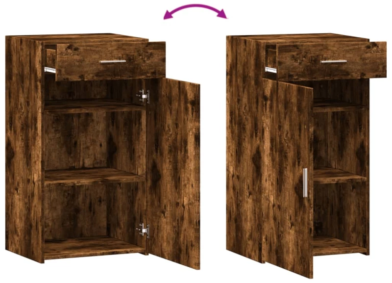 vidaXL Ντουλάπι Καπνιστή Δρυς 50x42,5x93 εκ. από Επεξεργ. Ξύλο
