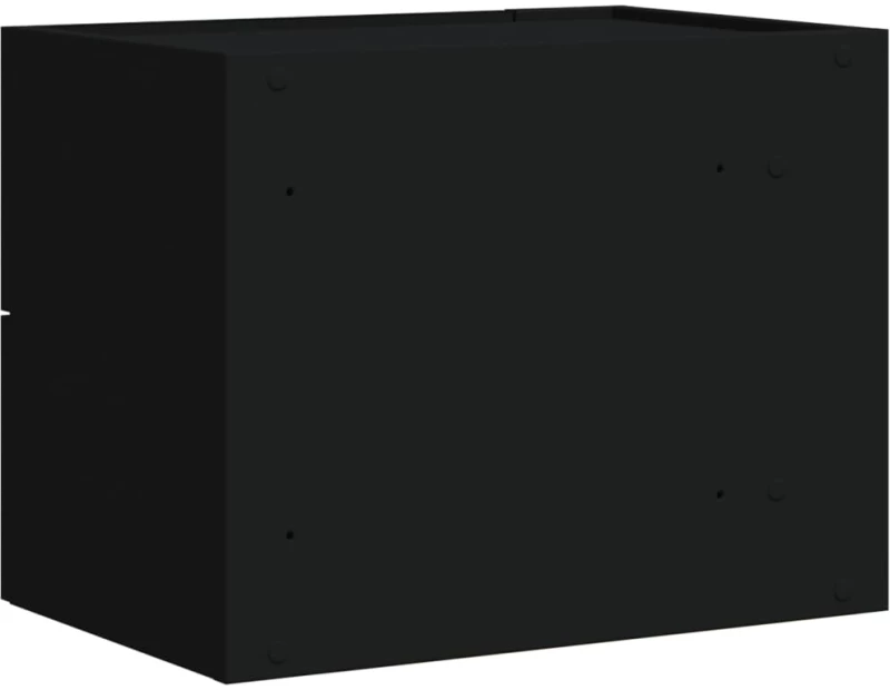 vidaXL Κομοδίνα Επιτοίχια 2 τεμ. Μαύρα 45x30x35 εκ.