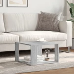 vidaXL Τραπεζάκι Σαλονιού Γκρι Sonoma 51,5x51,5x30 εκ. Επεξ. Ξύλο
