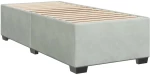 vidaXL Κρεβάτι Boxspring με Στρώμα Ανοιχτό Γκρι 80x200 εκ. Βελούδινο