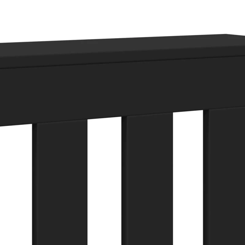 vidaXL Κάλυμμα Καλοριφέρ Μαύρο 175x20x82 εκ. από Επεξεργασμένο Ξύλο