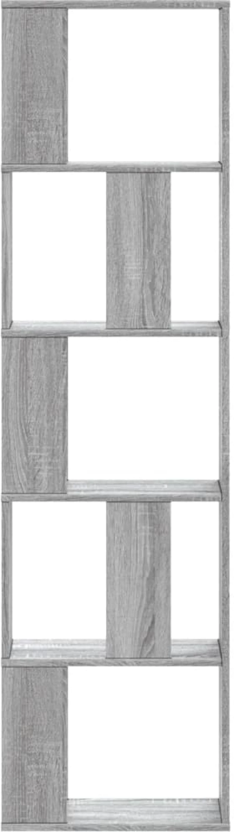 vidaXL Βιβλιοθήκη 5 Επιπέδων Γκρι Sonoma 45x23,5x162,5 εκ. Επεξ. Ξύλο