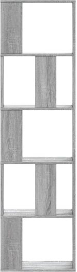 vidaXL Βιβλιοθήκη 5 Επιπέδων Γκρι Sonoma 45x23,5x162,5 εκ. Επεξ. Ξύλο