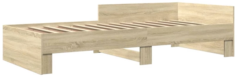 vidaXL Πλαίσιο Κρεβατιού Χωρ. Στρώμα Sonoma Δρυς 100x200εκ Επ. Ξύλο