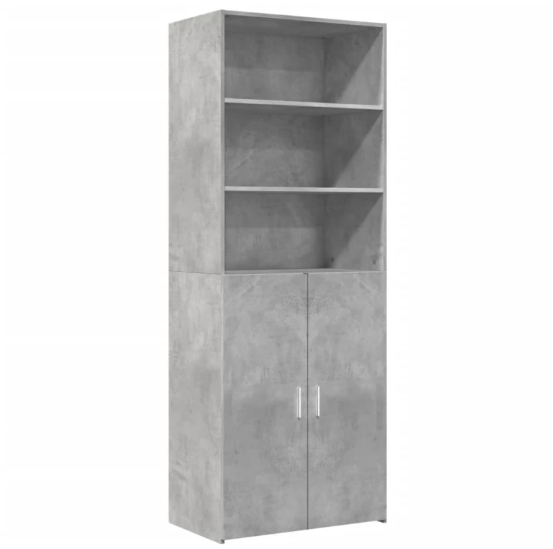 vidaXL Ντουλάπι Γκρι Σκυροδέματος 70x42,5x185 εκ. Επεξεργασμένο Ξύλο