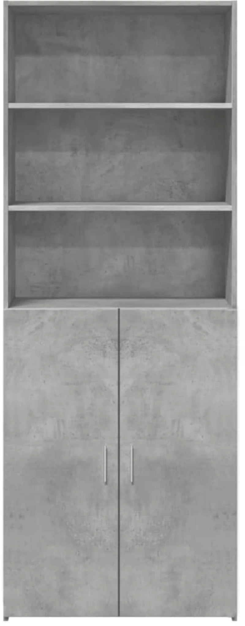 vidaXL Ντουλάπι Γκρι Σκυροδέματος 70x42,5x185 εκ. Επεξεργασμένο Ξύλο
