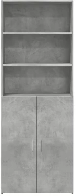 vidaXL Ντουλάπι Γκρι Σκυροδέματος 70x42,5x185 εκ. Επεξεργασμένο Ξύλο
