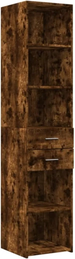 vidaXL Ντουλάπι Καπνιστή Δρυς 40x42,5x185 εκ. από Επεξεργασμένο Ξύλο