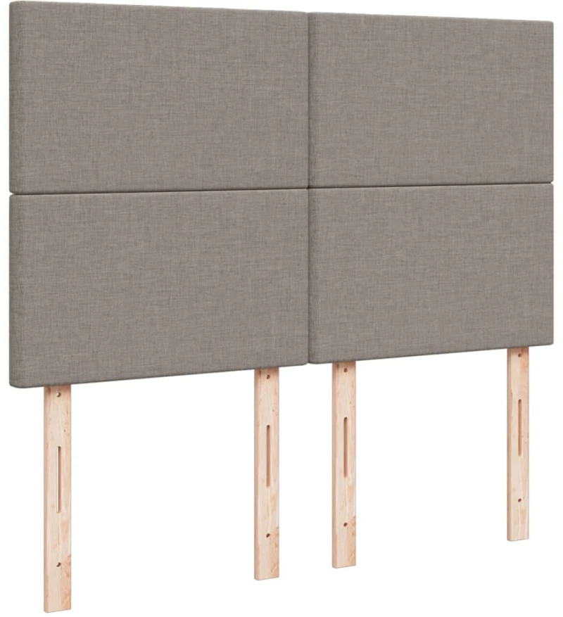 vidaXL Κρεβάτι Boxspring με Στρώμα Taupe 160x200 εκ. Υφασμάτινο