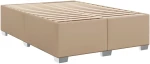 vidaXL Κρεβάτι Boxspring με Στρώμα Καπουτσίνο 160x200εκ.από Συνθ.Δέρμα