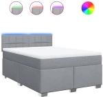 vidaXL Κρεβάτι Boxspring με Στρώμα Αν. Πράσινο 160x200εκ Υφασμάτινο