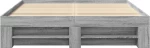 vidaXL Πλαίσιο Κρεβατιού Γκρι Sonoma 150x200 εκ. Επεξεργασμένο Ξύλο